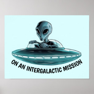 Poster Alienígena no OVNI