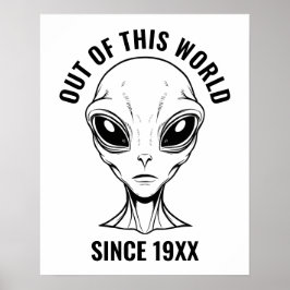 Poster Alienígena Personalizada