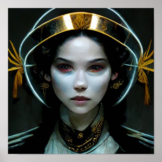 Poster Alienígena Rapariga 2 Ficção científica (Frente)