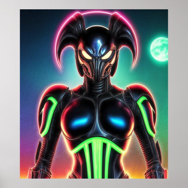 Poster Alienígena Raven 01 (Frente)
