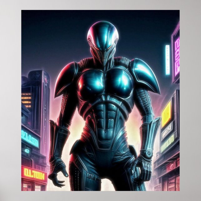 Poster Alienígena Raven 14 (Frente)