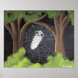 Pôster Alienígena travada em uma Web de aranhas