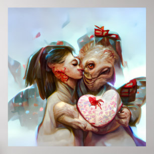Poster Alienígena Whimsical Romance