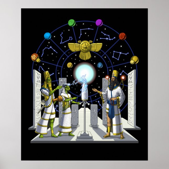 Poster Aliens Anunnaki (Frente)