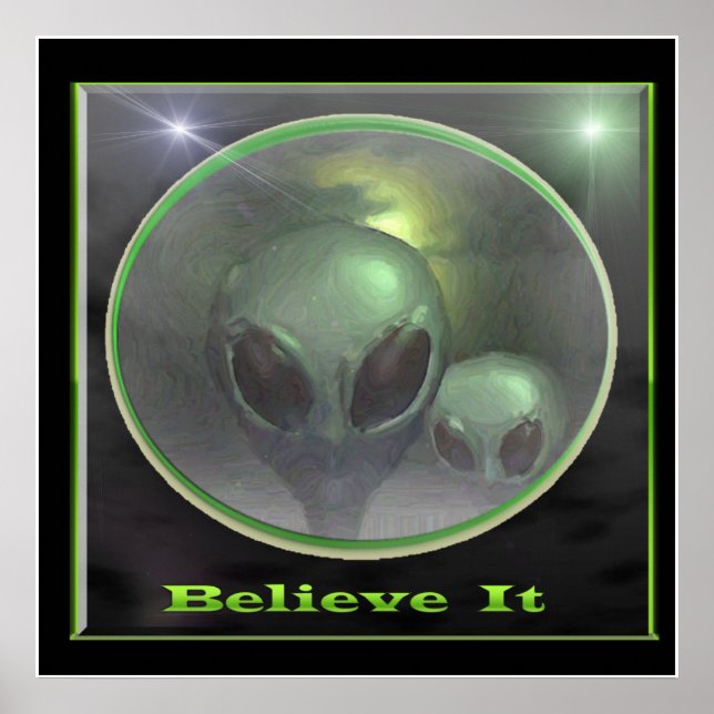 poster aliens cinza (Frente)