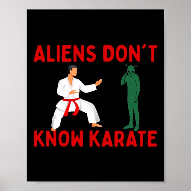 Poster Aliens não conhecem o Karate 2 (Frente)