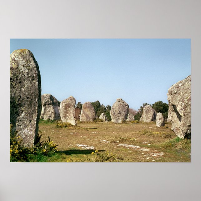 Poster Alignment of standing stones, Megalithic (Frente)
