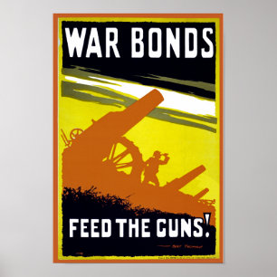 Pôster Alimentação do ~ das ligações de guerra as arm