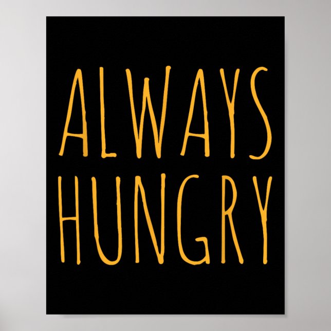 Poster Alimentação Sempre com Fome Bodybuilding Proteína  (Frente)