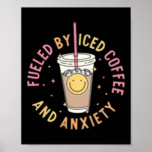 Poster Alimentado Por Café Forçado E Ansiedade Lei De Saú