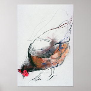 Pôster Alimentando Hen Trasierra 1998