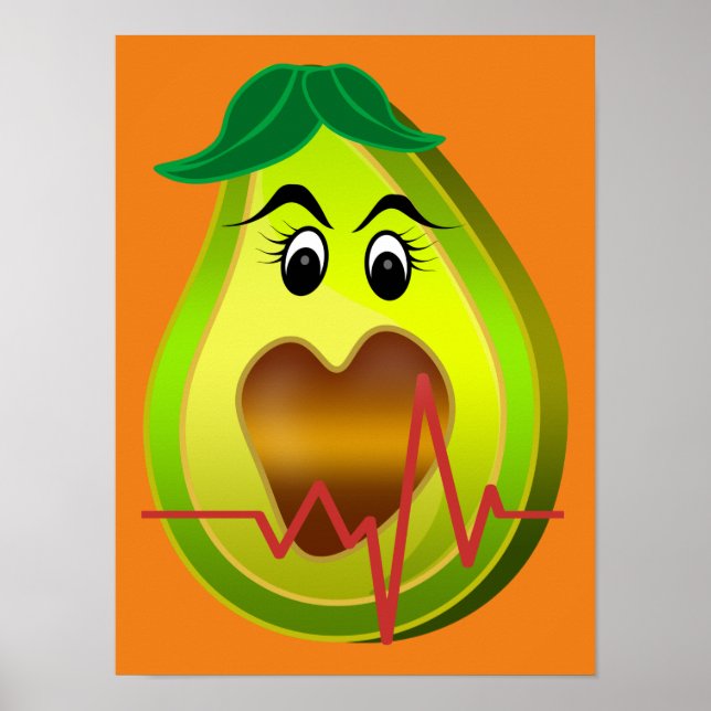Poster alimento amigo do coração abacate (Frente)