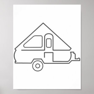 Poster Aliner Viagem Trailer Camper A-frame