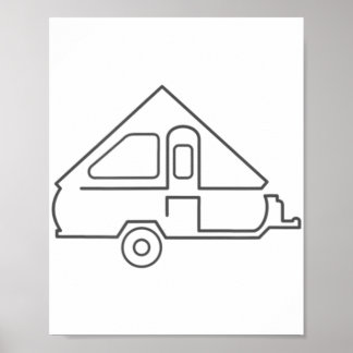 Poster Aliner Viagem Trailer Camper A-frame