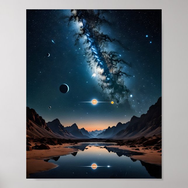 Poster Alinhamento Celestial da Arte Planeta (Frente)