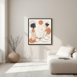 Poster Alinhamento Interior – Arte de Energia Feminina V