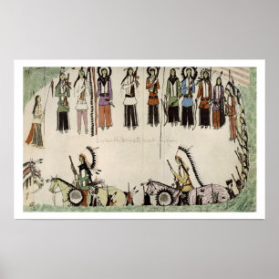 Pôster "Alisando a dança do lugar" (tinta no papel)