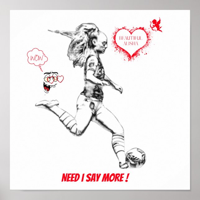 POSTER ALISHA LEHMANN / DECOR DE PAREDE (Frente)