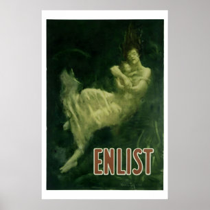 Poster Aliste Fred Spear Cartaz Histórico da Primeira Gue