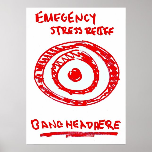 Poster Alivio de stress de emergência (Frente)