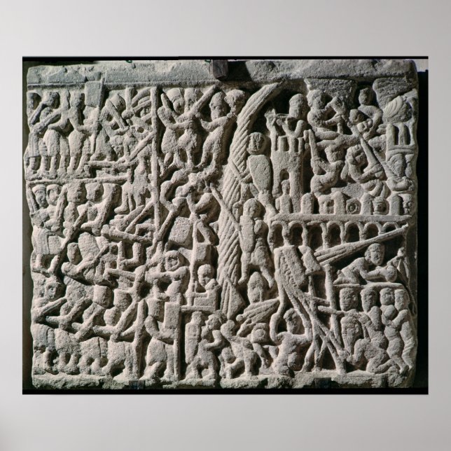 Poster Alivio representando o cerco de Carcassonne (Frente)