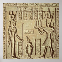 Alivio representando um faraó