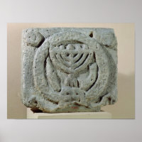 Alivio representando uma menorah