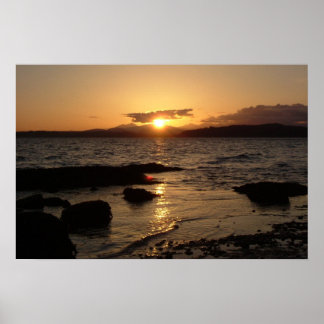 Poster Alki Beach, Sunset