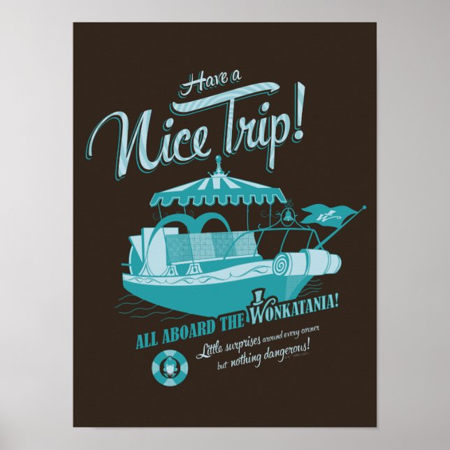 Poster All Aboard The Wonkatania! (Frente)