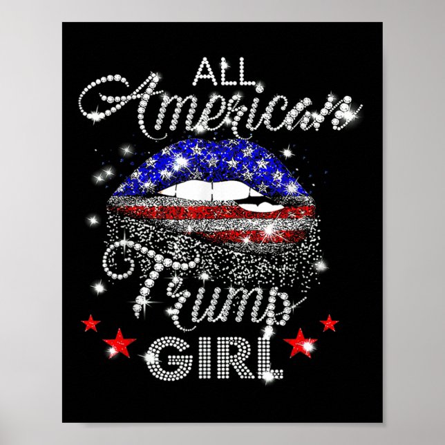 Poster All American Trump Girl Diamond (Frente)