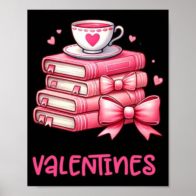 Poster All Booked For Valentines Book Reading Bookworm Ne (Frente)
