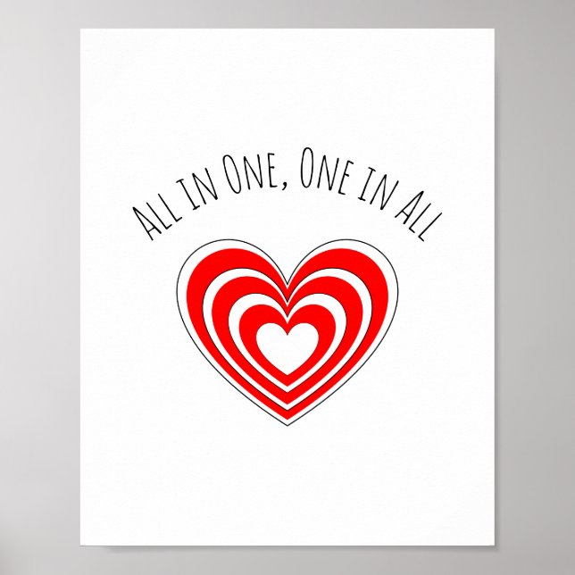 poster "All in One, One in All" (Frente)