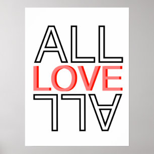 Poster all love all postert