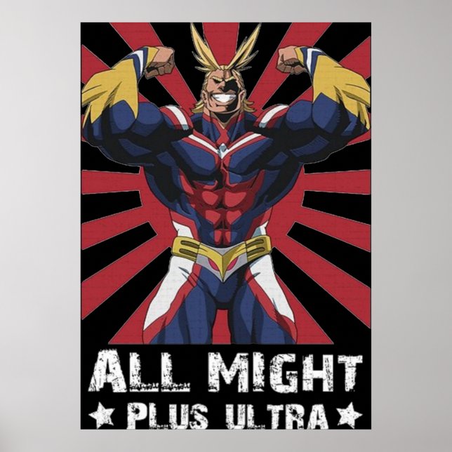 POSTER ALL MIGHT PLUS ULTRA (Frente)