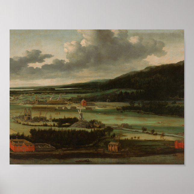 Poster Allaert van Everdingen -Hendrik Trip's Gun Foundry (Frente)
