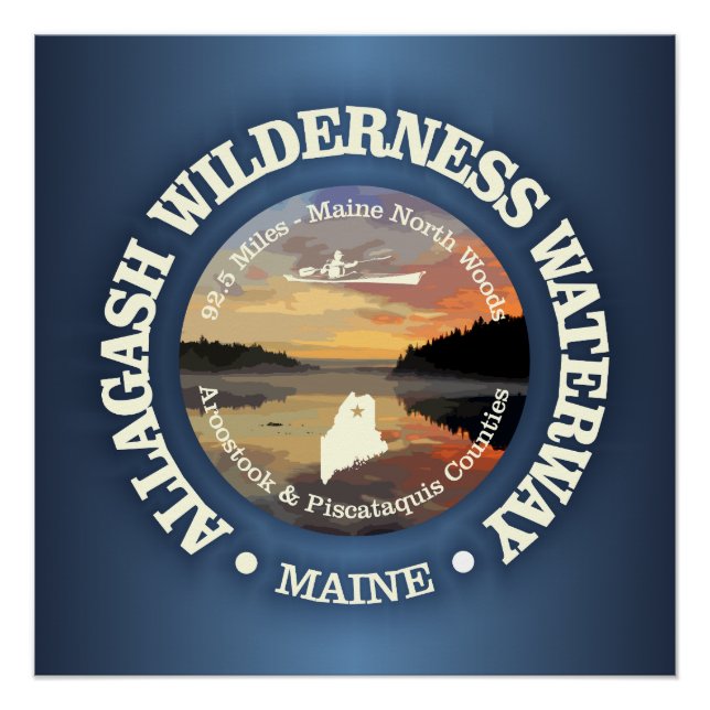 Pôster Allagash Wilderness Waterway (Frente)