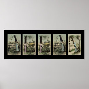 Pôster ALLAN - Alphabet - Letra Name Art