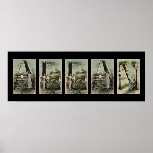 Pôster ALLAN - Alphabet - Letra Name Art (Frente)