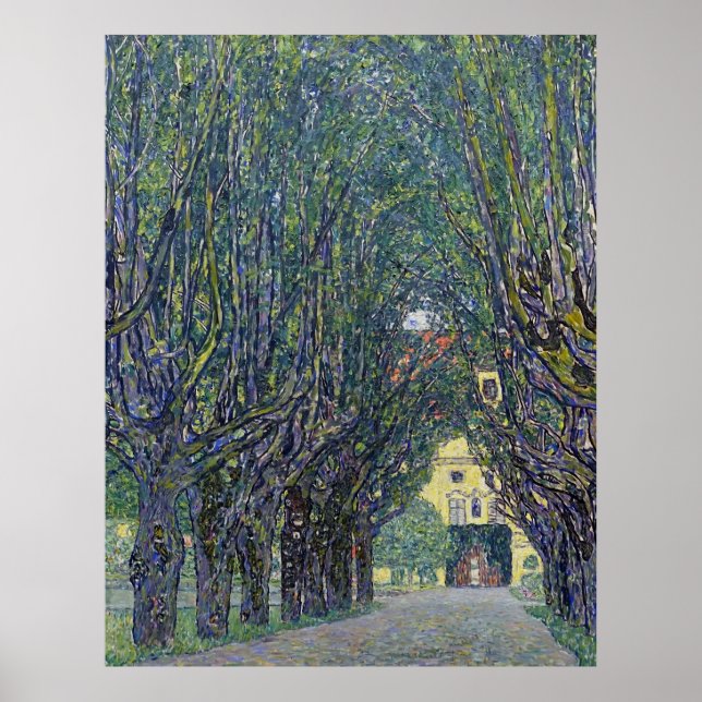 Poster Allee de Gustav Klimt na pintura de Schloss Kammer (Frente)