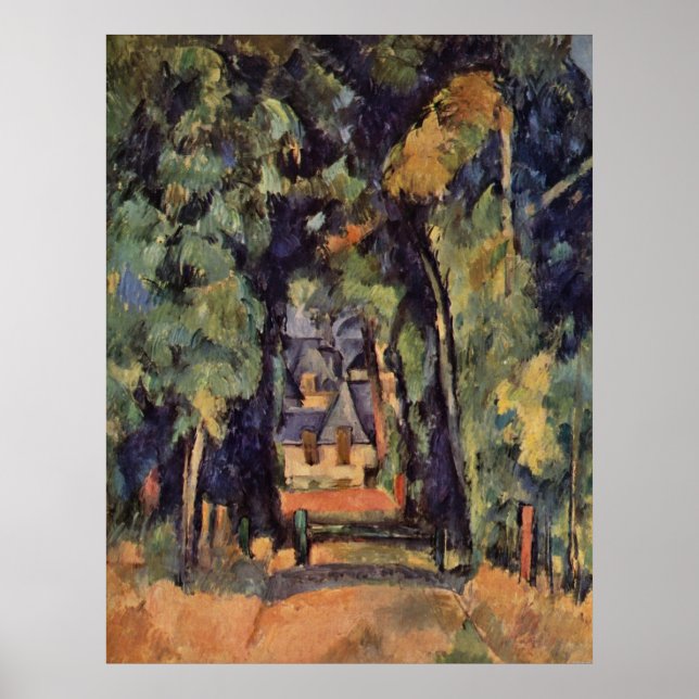 Poster Allee du Bois Bourillon Chantilly - Paul Cezanne (Frente)