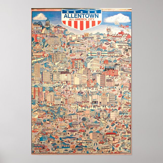 Poster Allentown All-American City 1976 (Frente)
