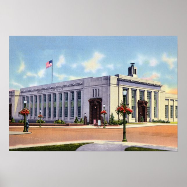 Poster Allentown Pennsylvania Postar Office (Frente)