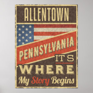 Poster Allentown Pensilvânia