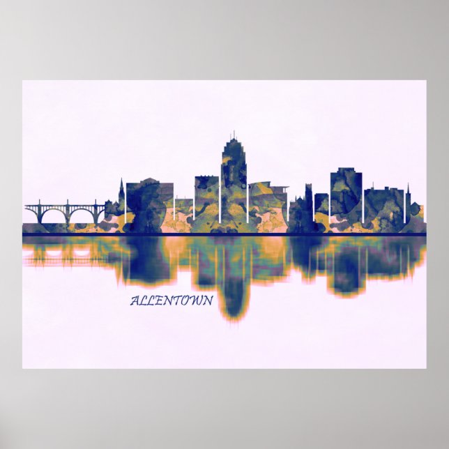 Poster Allentown Skyline (Frente)
