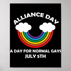 Poster #allianceday Novo Dia Se Você É Uma Aliança Gay No