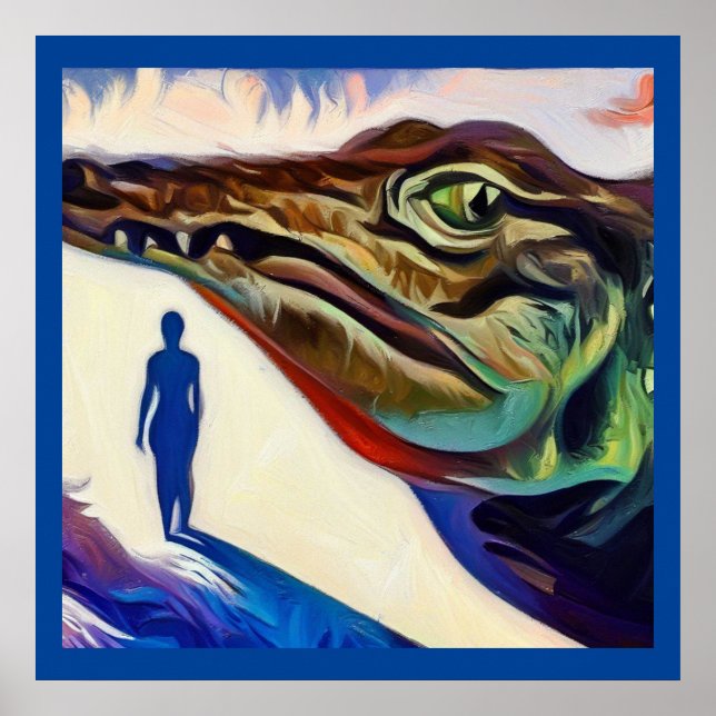 Poster Alligador 1 de Animais Espirituosos (Frente)