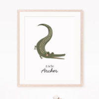 Alligator Nursery Wall Art