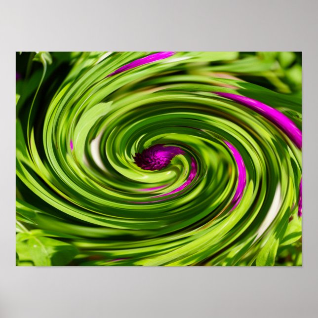 Poster Allium Abstrato (Frente)