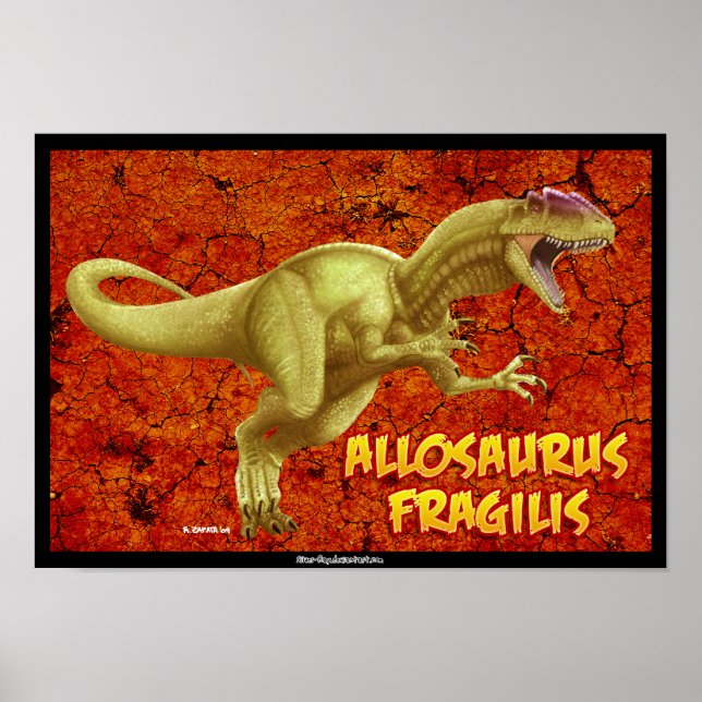 Poster Allosauro (Frente)
