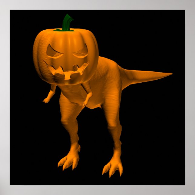Poster Allosaurus halloweenis (Frente)